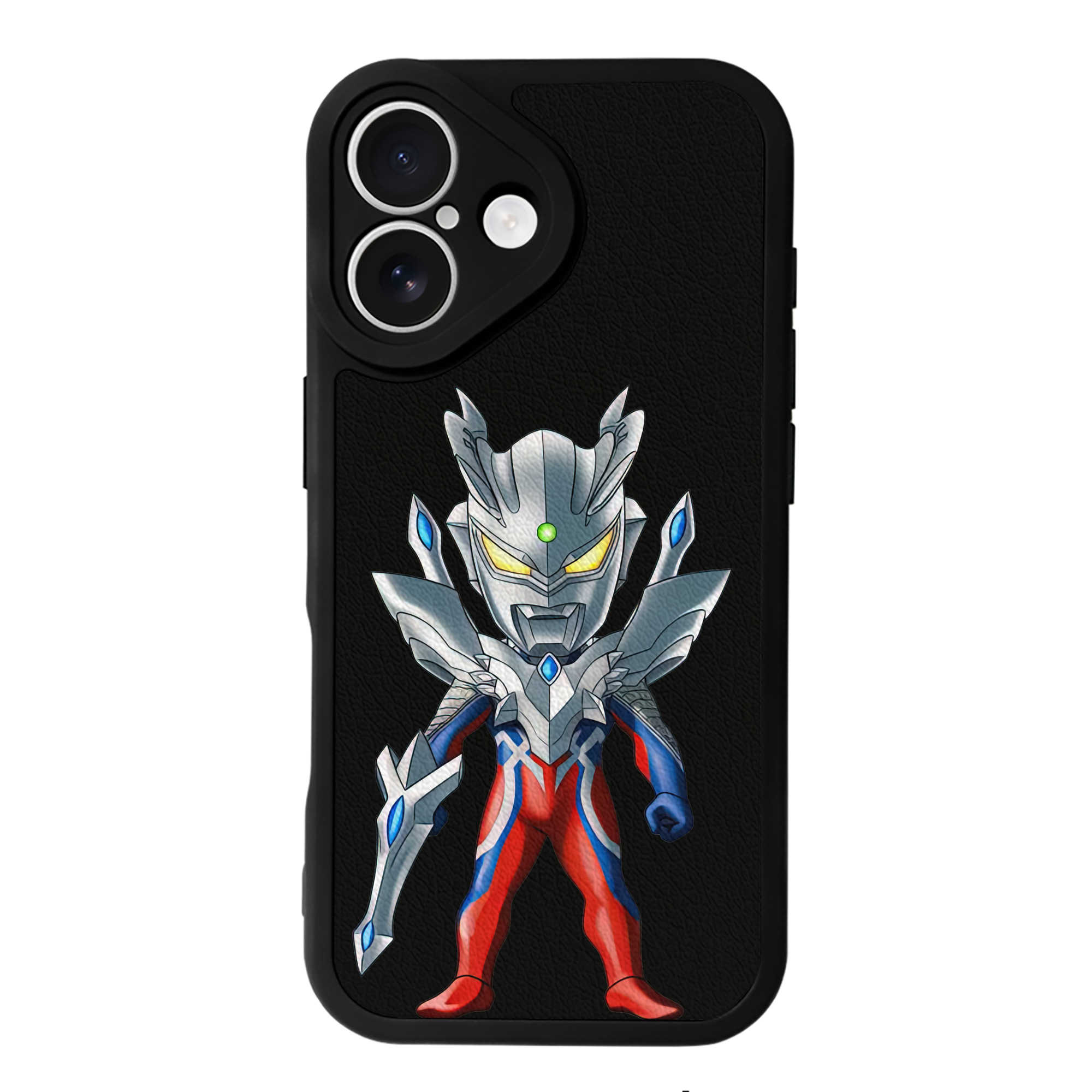 （画像用） ウルトラマン Ultraman 【iPhone 16シリーズ対応】シリコンスマホケース（レザー調） 材質：シリコン